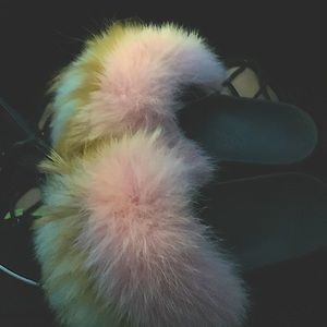 Furry slippers
